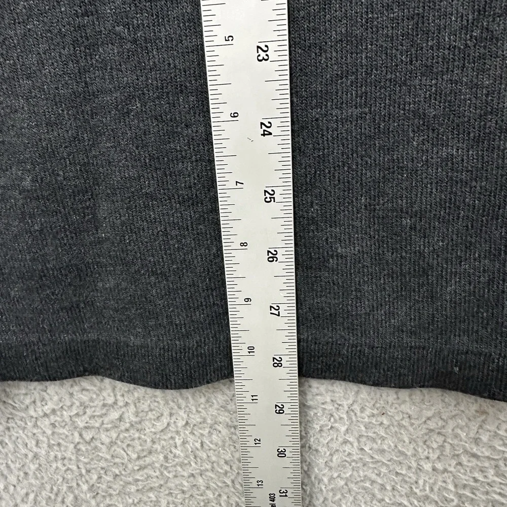 Polo Ralph Lauren Mock Neck 1/4 Zip Sweater Gray 100% Cotton Preppy Men's‎ Large